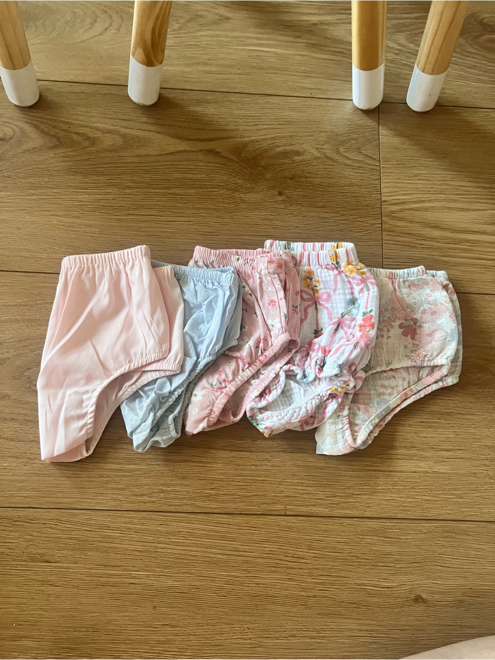 Girls' Pink & Pastel Floral Training Panties 18 month- Pack of 5